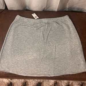 NWT AERIE offline OTT fleece skort in grey
